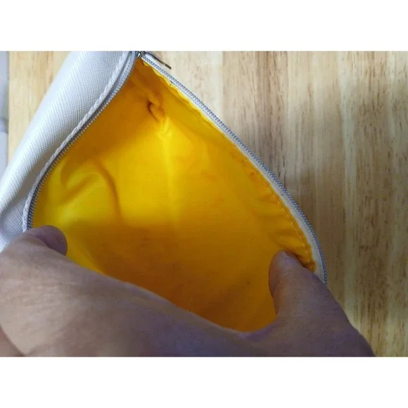 Ipsy Gudetama Sanrio Lazy Egg Meh Cosmetic Glam Bag Zippered Pouch Makeup Pencil - Picture 5 of 7